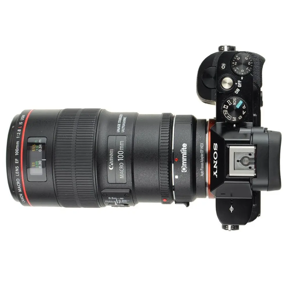 COMMLITE адаптер с автофокусом EF NEX для Canon Sony Крепление 5 5R 5T 5C 6 A7 A7R A7S 7|Адаптеры