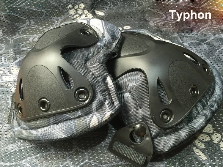 2016 Typhon тактические Налокотники и наколенники с крышкой для армии Kryptek