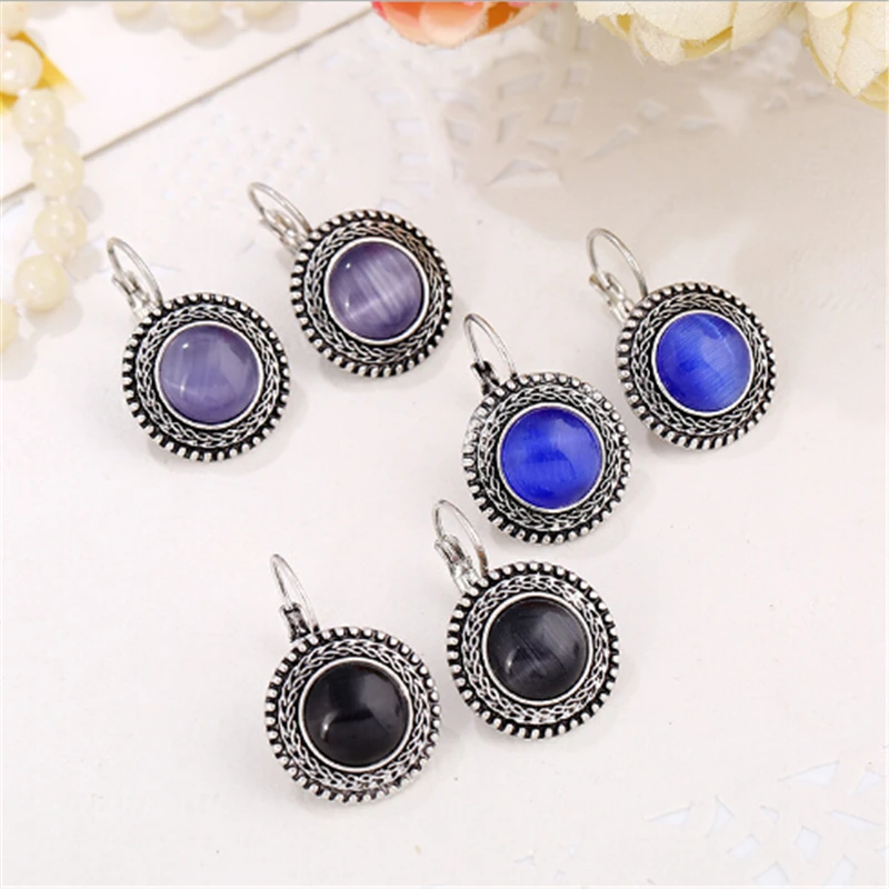 

ZOSHI 2020 Fashion Boho Big Drop Earrings For Women Jewelry Brinco Carved Vintage Tibetan Silver Bohemian Long Earrings Jewelry