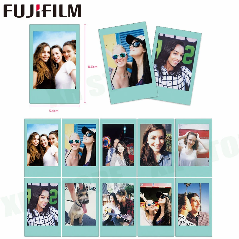 Белая пленка для Fuji Instax Мини 11 8 9 голубое небо мгновенной съемки Фотобумага 10