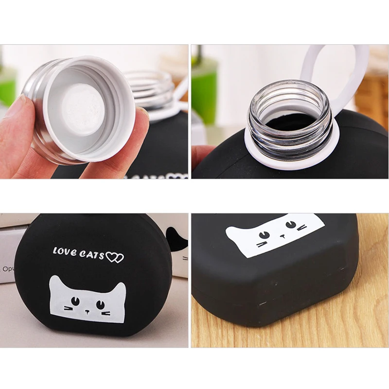 300 мл креативный пластиковый водяной портативный студенческий чайник для спорта