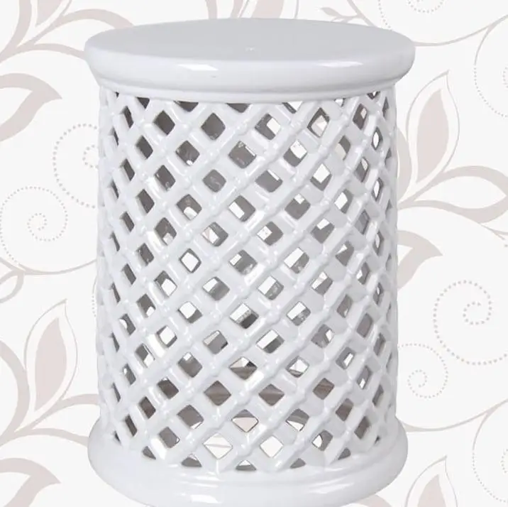 Новый дизайн комнатный керамический античный табурет фарфоровый садовый