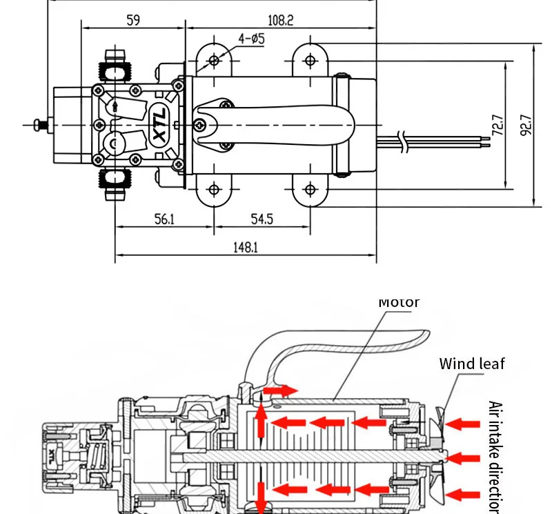 Электрический 12V 24V 120W 188PSI 10/мин водяная пленка высокого Давление самовсасывающий насос возврата насос обратного Управление для сада
