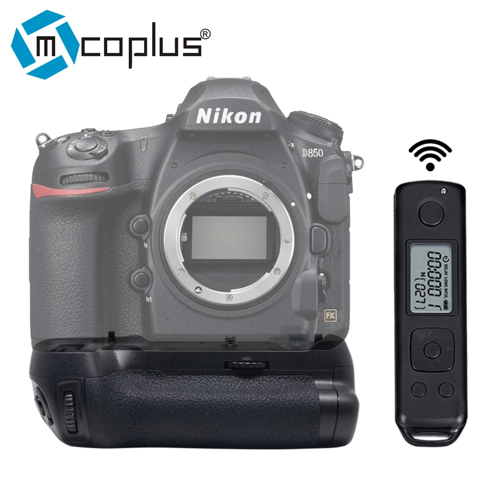 Mcoplus Meike MK-D850 Pro Вертикальная Батарейная ручка с 2,4G Hz беспроводной пульт дистанционного управления для камеры Nikon D850