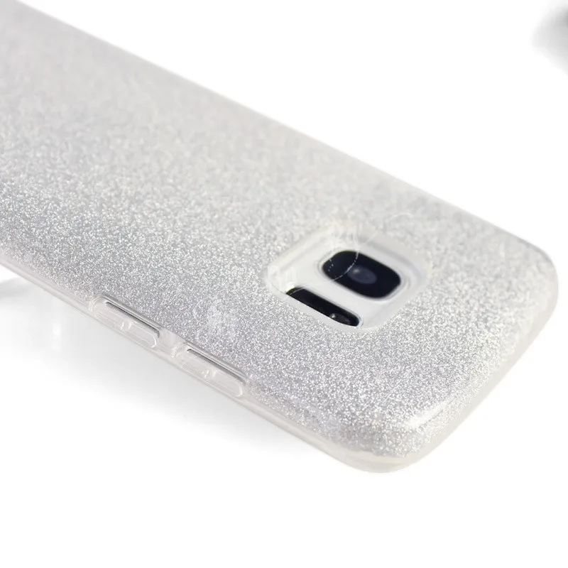 3 в 1 чехол сверкающий с блестками для samsung Galaxy S10 плюс S10e S9 S8 Note 8 9 A6 A8 прочный армированный чехол для телефона флэш-мерцающая пудра Coque
