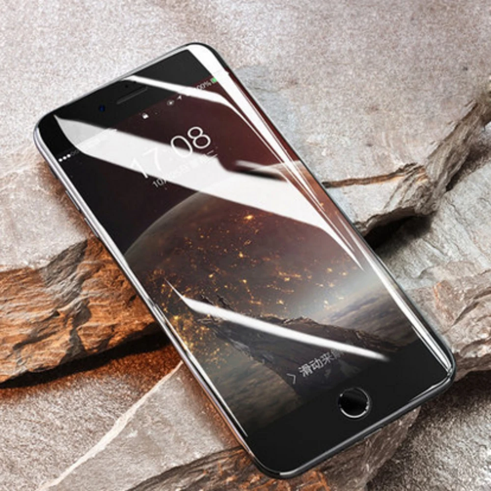 4D закаленное стекло с закругленными изогнутыми краями для iPhone 6 6s 7 Plus 8 X защита