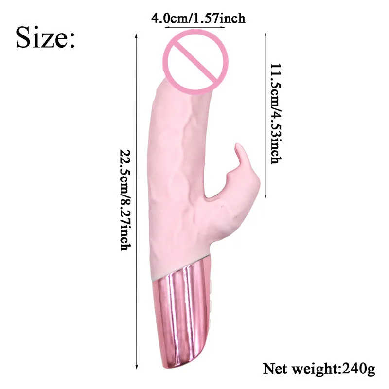 Большой фаллоимитатор вибратор 30 частоты двойной сильной точки G кролик