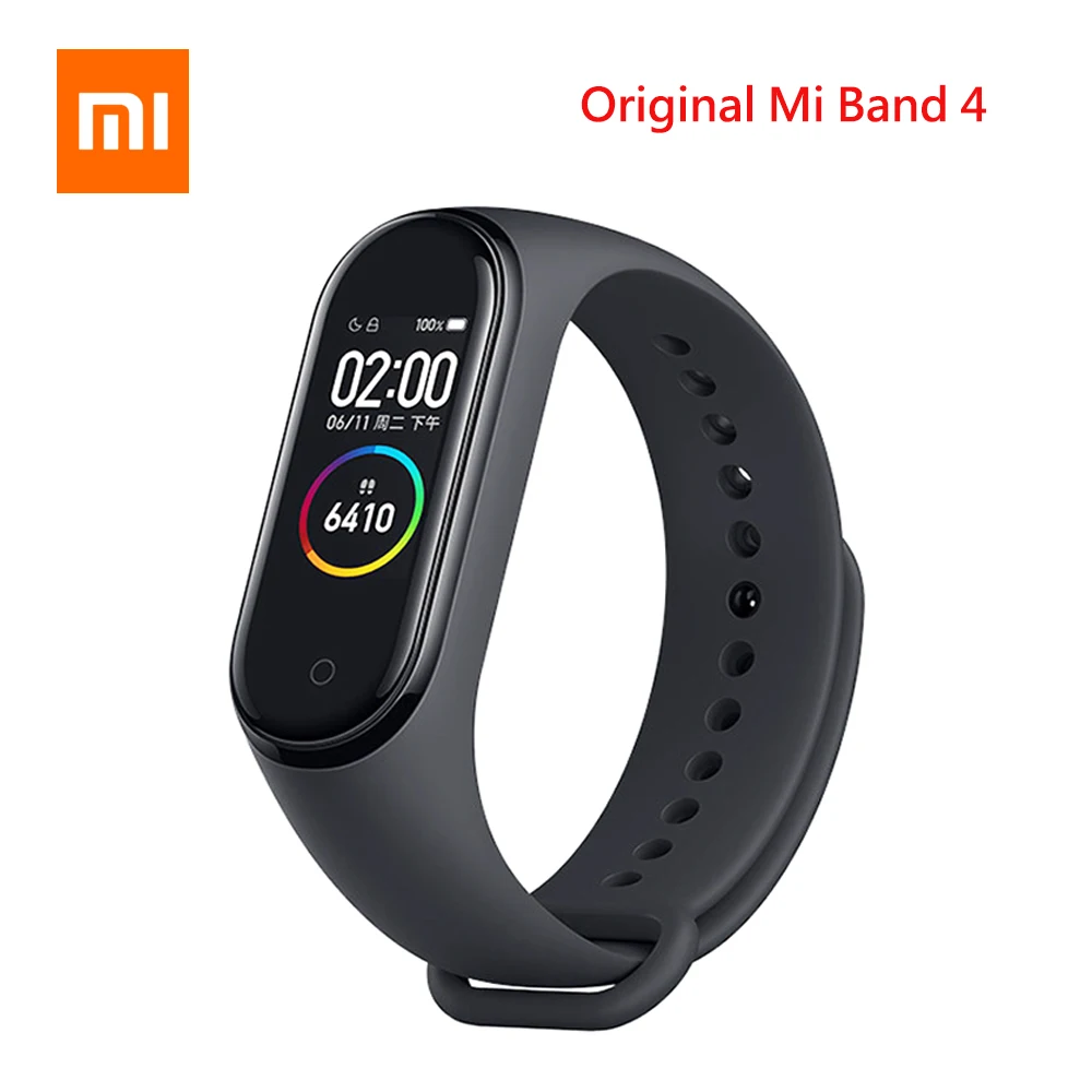 Xiaomi Mi браслет 4 умный английский Русский Испанский фитнес-браслет с частотой сердечных сокращений 135 мАч Bluetooth 5,0 50 м водонепроницаемый