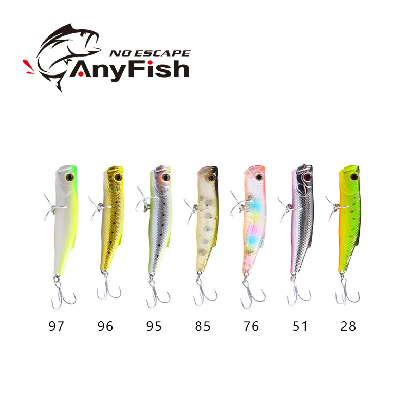 Рыболовная приманка ANYFISH STAR POP75 искусственная 7 5 см 9 г жесткая с 2 рыболовными