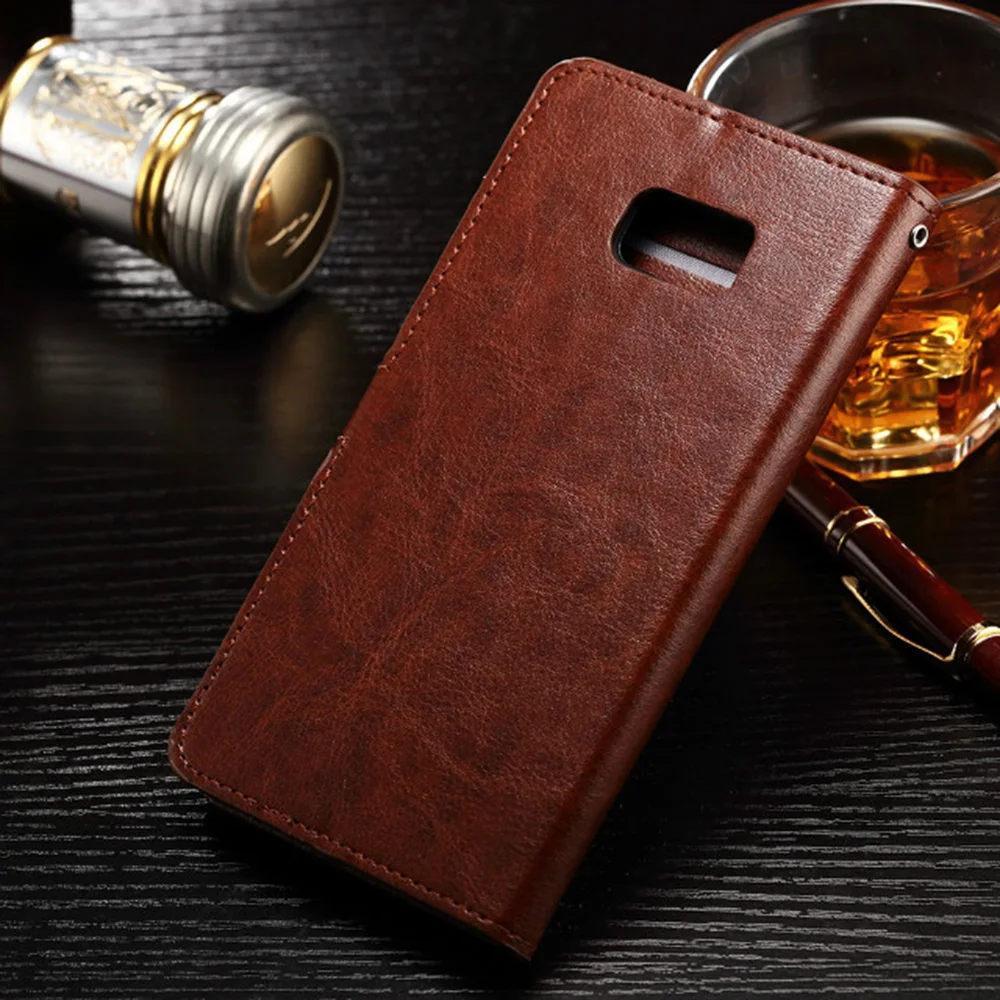 Роскошный флип чехол Nephy для Samsung Galaxy S5 Neo S6 S7 Edge S8 S9 Plus Note 4 5 8 Кожаный