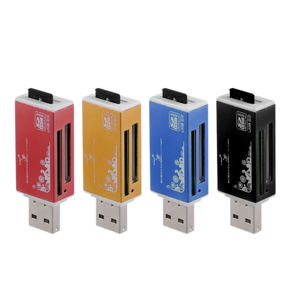Считыватель карт памяти многофункциональный SD/SDHC MMC/RS TF/MicroSD MS/MS PRO/MS DUO M2|card memory sd|sd