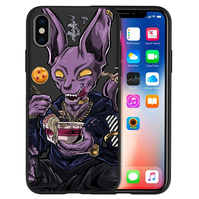 Роскошный чехол для iPhone X Goku Dragon Ball Super Saiyan vegeta Дракон 5 5S 6 6 S 7 8 Plus X XS Макс Мягкий силиконовый чехол случае Etui