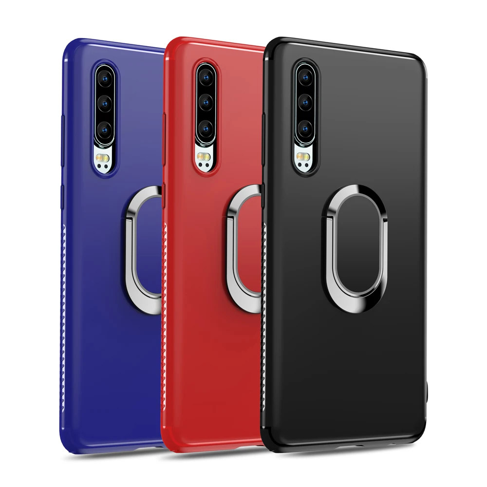 Чехол для телефона Huawei P20 Lite магнитный автомобильный чехол с кольцом держателем