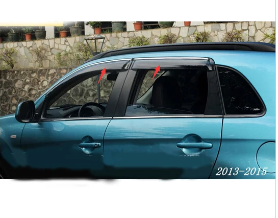 

For Mitsubishi ASX Outlander Sport 2013 2014 2015 Window Visor Vent Shade Rain/Sun/Wind Guard Trim 4pcs NEW