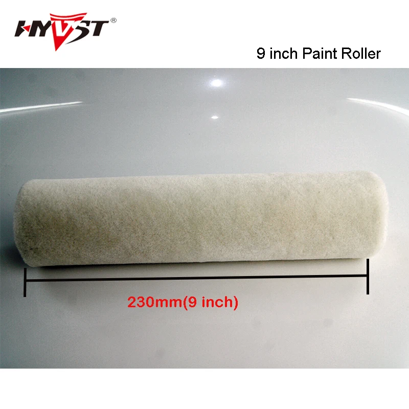 9 дюймов без ворса белая флисовая роликовая щетка короткий плюш 4 мм краска