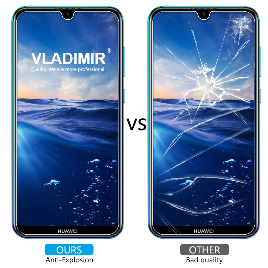 2 шт. закаленное стекло для huawei Enjoy 9 2.5D H Защитная пленка экрана прозрачное