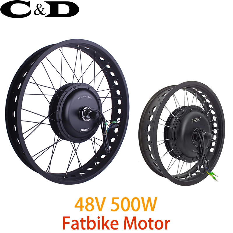 48 V 500 W задний Fat bike мотор колесо прямой привод 20 &quot26&quot MXUS бренд XF40 175 мм|electric