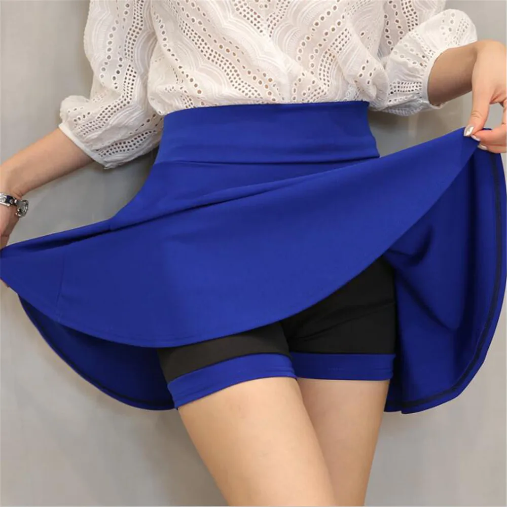 Faldas mujer moda 2019 модные однотонные Высокая талия блестящие туфли Большой размер 4XL