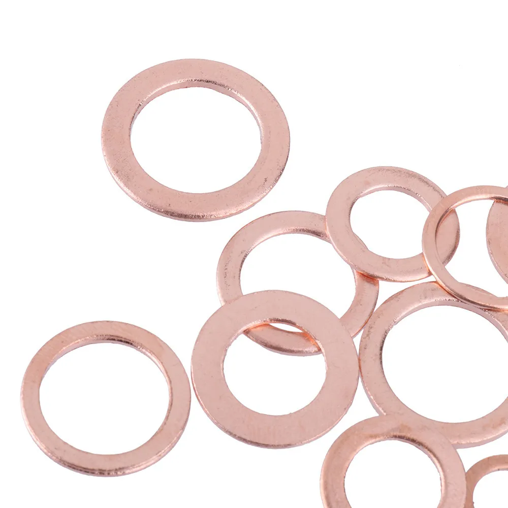 150 шт. одножильная медная шайба плоская кольцевая прокладка сливная вилка