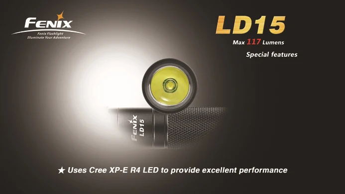 Cree XP-G (R4) светодиодный IPX-8 117 люмен AA фонарь Fenix LD15 свет | Спорт и развлечения