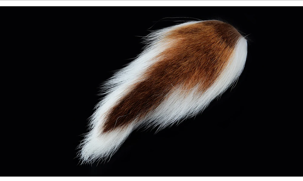 FISH KING 1 шт. окрашенные оленьи хвосты волосы мех Bucktail Buck завязывание мух соленая вода мухи сухие для ловли нахлыстом материал 6 цветов