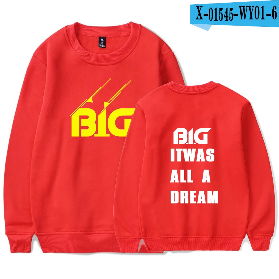 3 BIGGIE толстовки для мужчин и женщин Печатный B.I.G свитер с капюшоном пуловер Плюс Размер больше размера d. I. g Толстовка - Цвет: 3