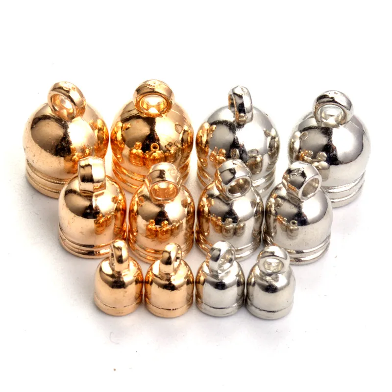 Акриловые концевые колпачки ccb бусинки из пластика с покрытием родия 6 мм 8 10 50