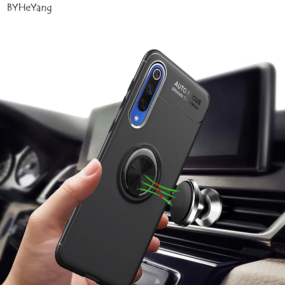 Чехол для XiaoMi Mi 9 чехол Mi9 автомобильный держатель мягкий силиконовый с магнитным