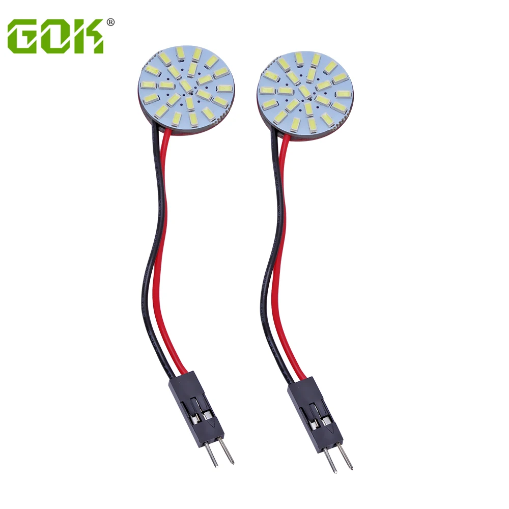 

10 шт., Автомобильные светодиодные лампы 22SMD 3014