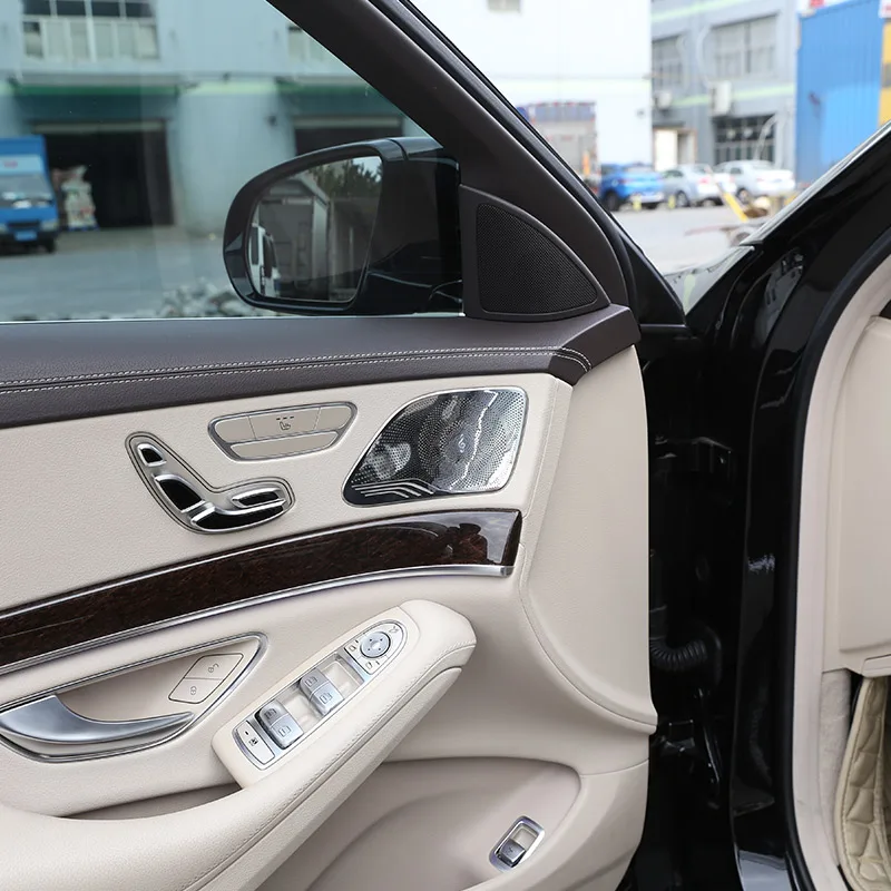 4 шт. хромированные для Mercedes Benz W222 S Class S300 S320 S350 S400 2014-2018 Автомобильная крышка