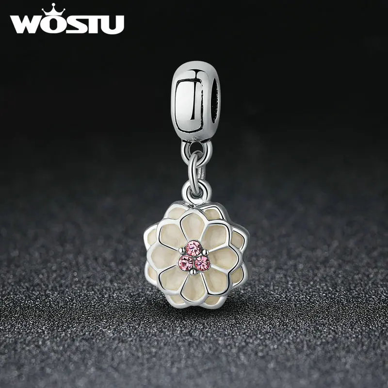 Модный браслет Dahlia Charm Dangle оригинальный WST с серебряным покрытием для
