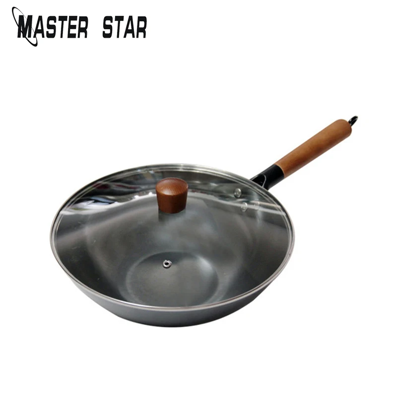 Мастер Звезда бытовой утюг Wok антипригарный без покрытия меньше масла дыма