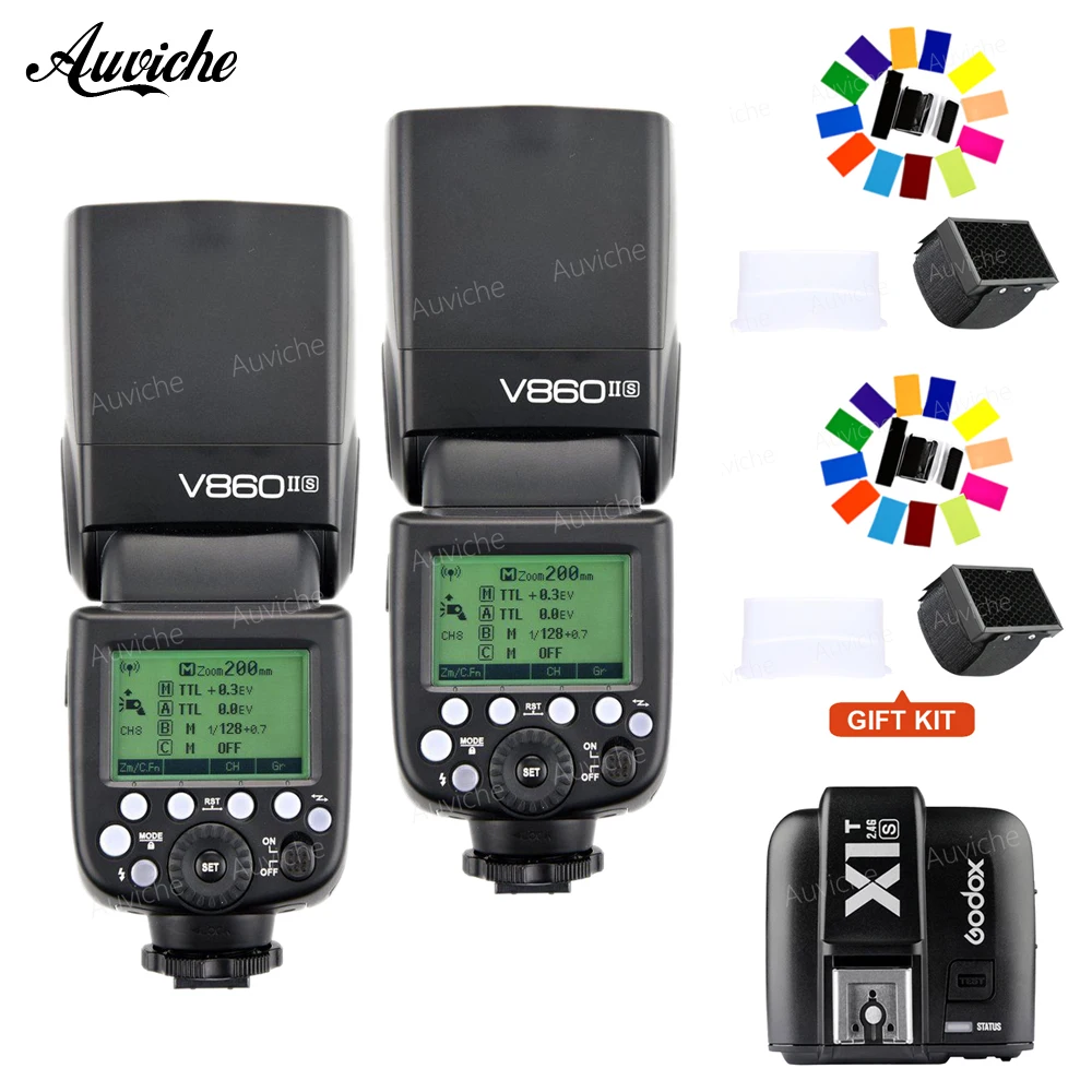 Godox v860ii v860ii-s литий-ионный Батарея TTL HSS вспышки Speedlite wtih xit-S передатчик для Sony