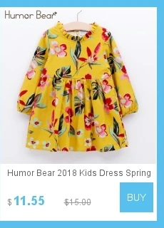 Humor Bear/платье для девочек коллекция года, летние кружевные многослойные платья одежда для малышей кружевное платье принцессы с длинными рукавами платье для маленьких девочек