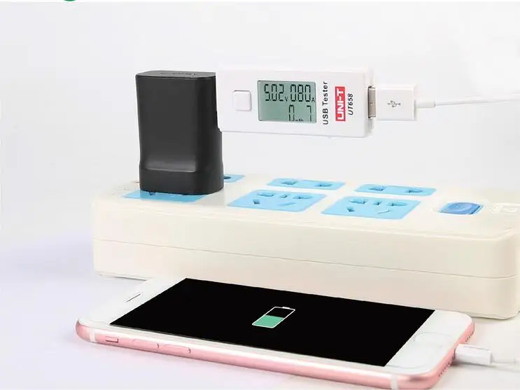 UNI-T UT658 USB цифровой тестеры напряжения тока U диск доктор Вольтметр для зарядного устройства амметр емкость Макс 9 В для хранения данных подсветка