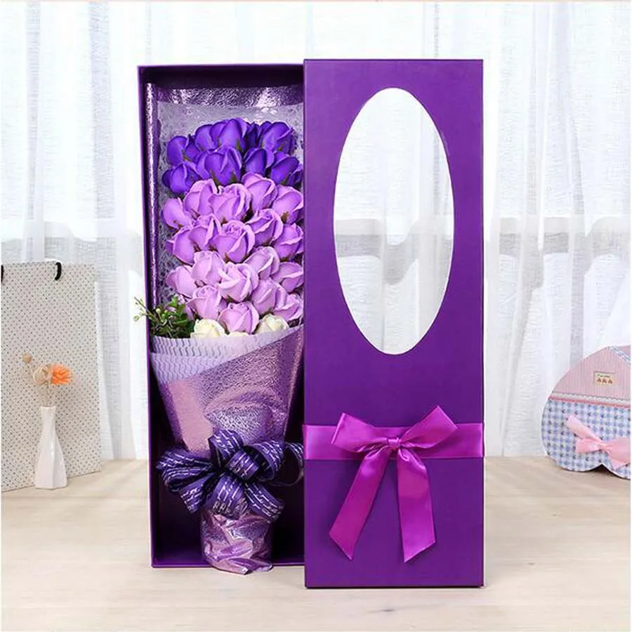 33 шт./упак. высокое качество искусственного Роза мыло цветок рука свадьба мать