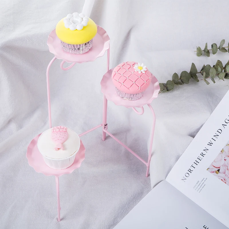 3 шт./компл. торт Десерт Фрукты кекс стенд металлическая пластина Свадьба