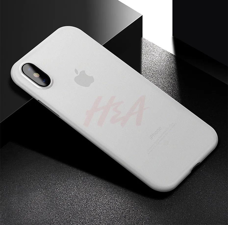 H& A 0,26 мм матовый чехол для телефона для iPhone 6 6S Plus 8 7 Plus чехол ультра тонкий жесткий чехол для iPhone X Xs Max Xr чехол для телефона s