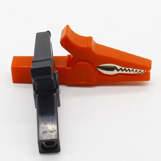 Чистая медь лента изолированный закрытым Тесты линии клип крокодил с 4 мм Banana Plug Power клип красный и черный