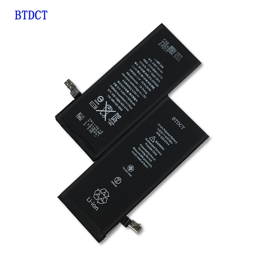 BTDCT оригинальный мобильный телефон Батарея для iPhone 6 г Ёмкость 1810 мАч 0 цикл