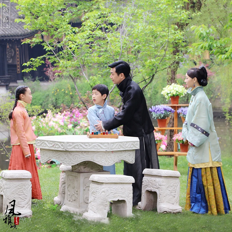 Винтажный семейный костюм республиканского периода наборы для родителей и детей