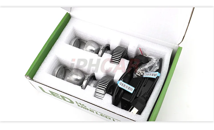 IPHCAR Mini H4 70 Вт светодиодный объектив проектора для автомобиля Стайлинг дальнего ближнего света для автомобильных фар