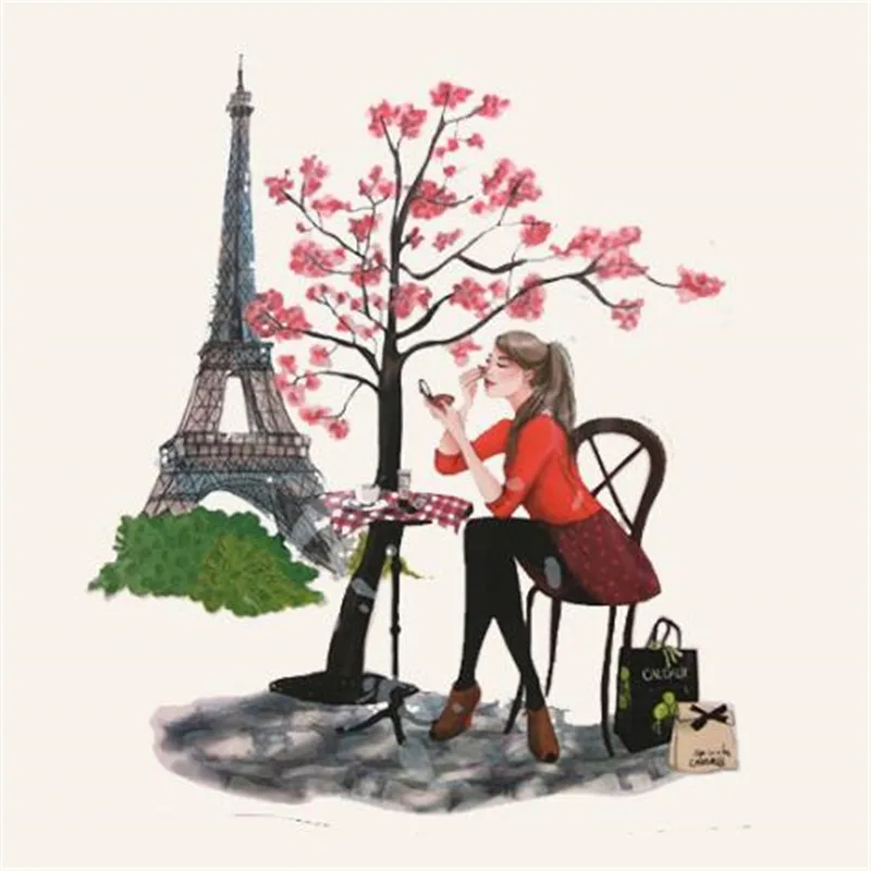 Женские нашивки в виде цветка дерева для одежды 3d наклейки утюжок переноса