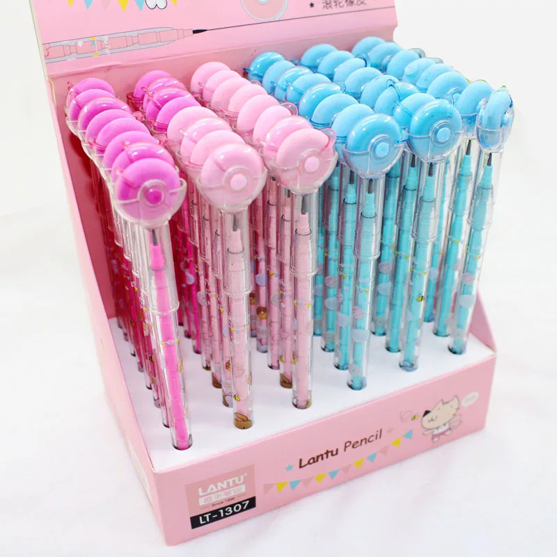 Механический карандаш с резиновыми пулями школьные и офисные принадлежности