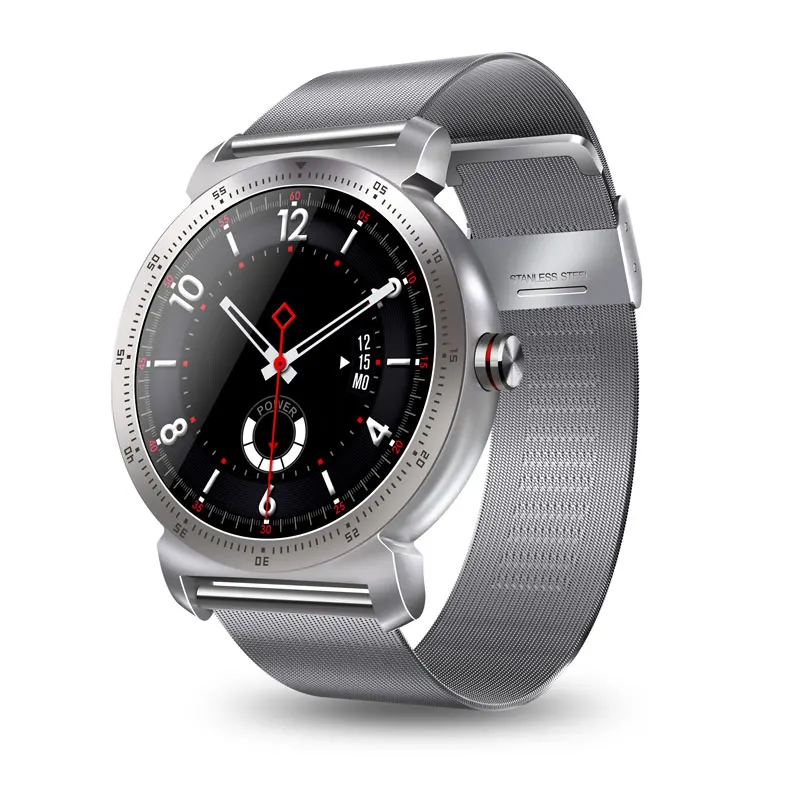 Metal silver Смарт-браслет K88H Plus, Bluetooth 4,0, Смарт-часы, водонепроницаемые, мониторинг сердечного ритма, кровяное давление, спортивные Смарт-часы - Цвет: Metal silver