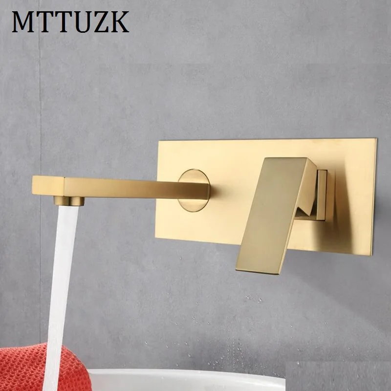 Скрытый настенный кран MTTUZK с предварительно встроенным корпусом для раковины