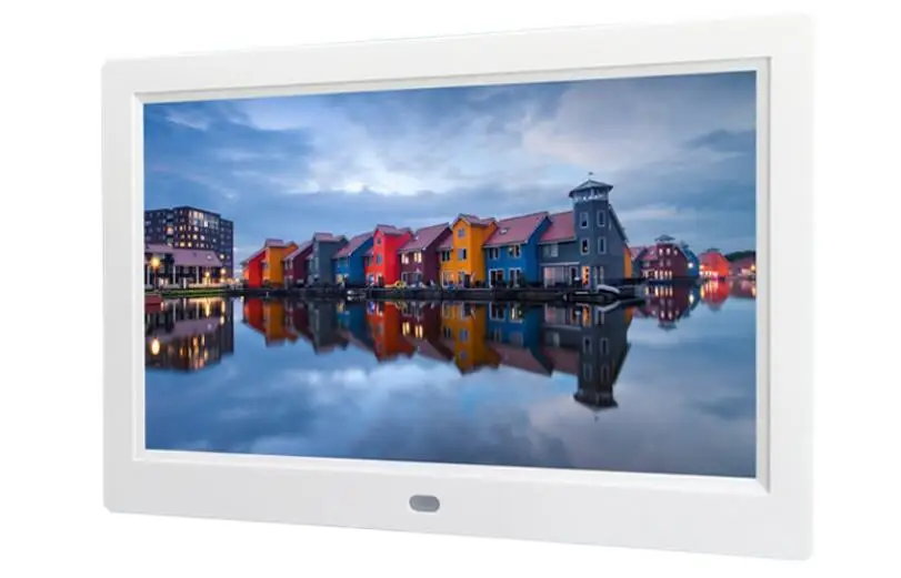 10 дюймовая цифровая фоторамка фотоальбом с высоким разрешением MP3 MP4 видеоплеер будильник с пультом дистанционного управления