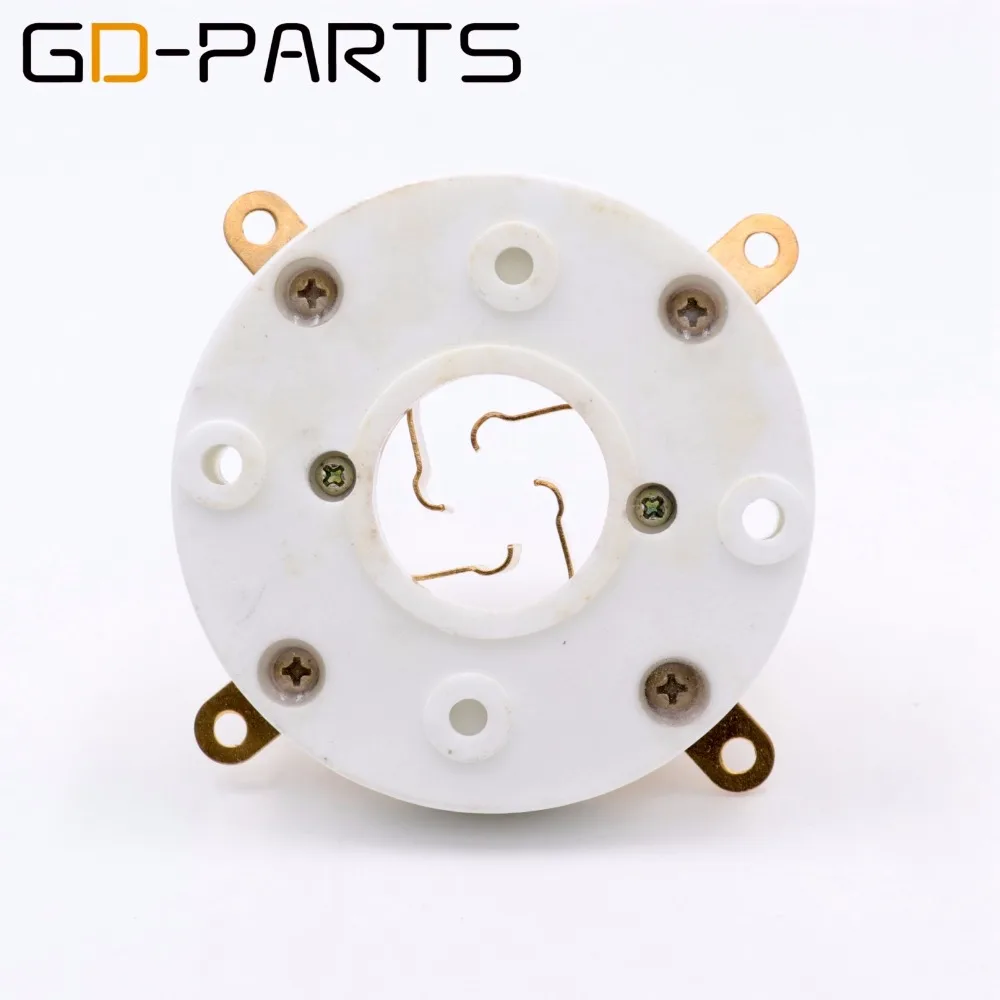 GD-PARTS 1 шт. 4pin Керамика ламповая панель для FU-5 805 845 211 810 GL211/300B, 2A3, FU-811, 811, 274A, 71A, 866, Hi-Fi, Винтаж усилитель "сделай сам"
