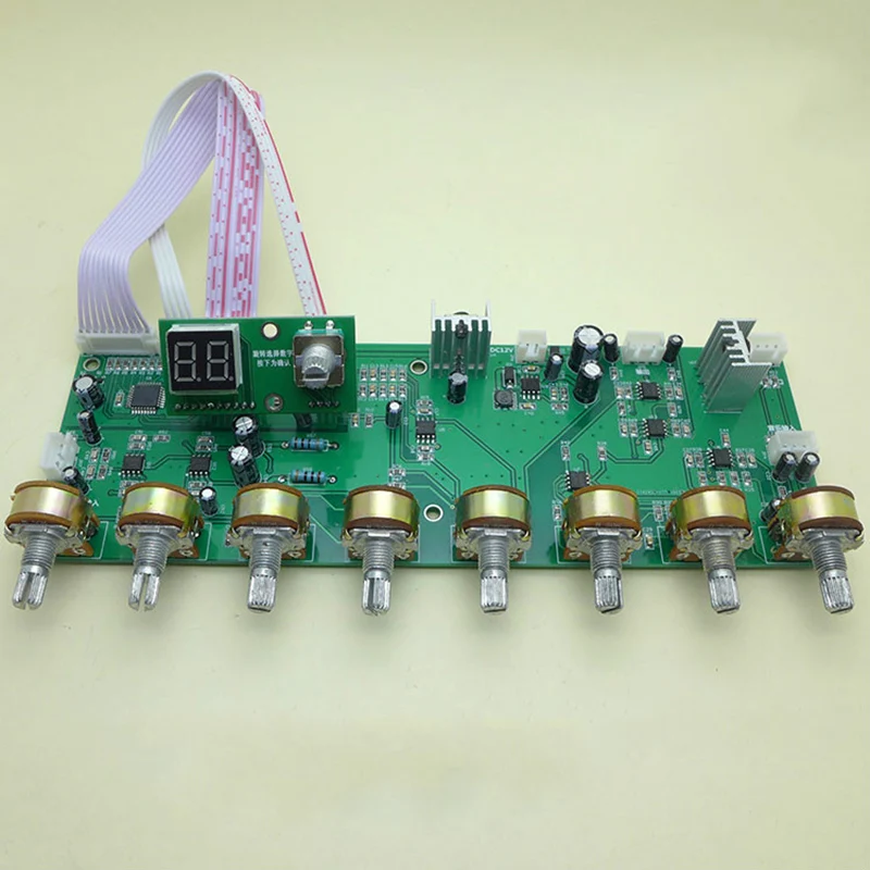 Цифровая плата для караоке DSP с ЖК дисплеем стерео 100 эффектов реверберации Bluetooth