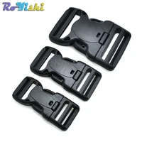 plastic dual adjustable security double lock buckle for tactical belts black